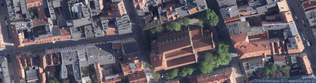 Zdjęcie satelitarne Katedra Świętojańska