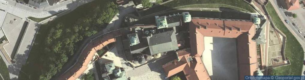 Zdjęcie satelitarne Katedra Wawelska