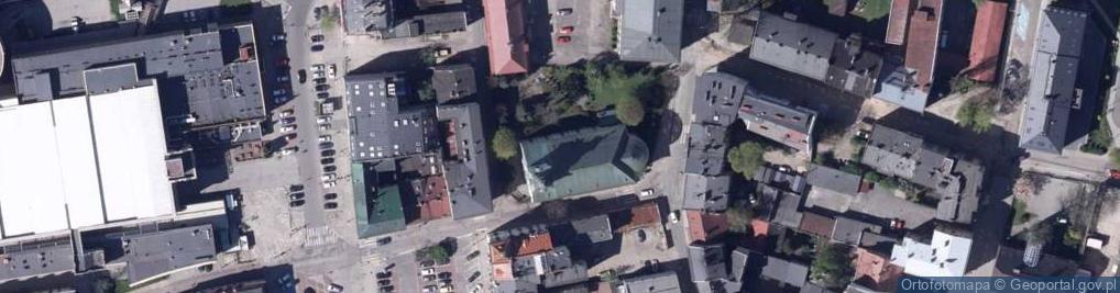 Zdjęcie satelitarne kościół ewangelicki Marcina Lutra