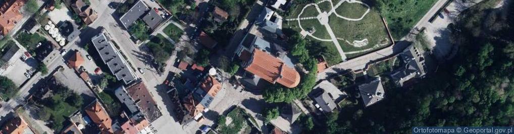 Zdjęcie satelitarne kościół farny