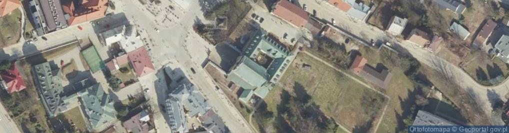 Zdjęcie satelitarne kościół i klasztor oo. Kapucynów