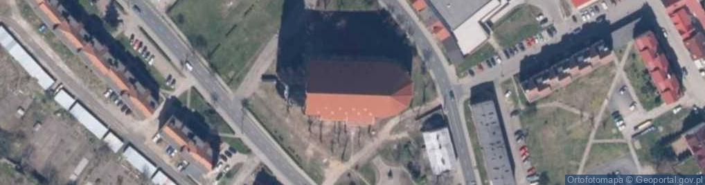 Zdjęcie satelitarne Kościół Mariacki w odbudowie