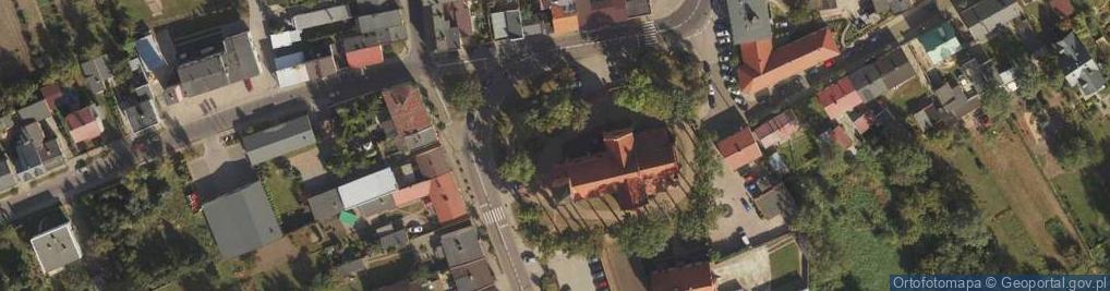Zdjęcie satelitarne kościół MB Szkaplerznej