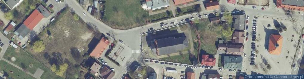 Zdjęcie satelitarne kościół Narodzenia NMP i św. Mikołaja