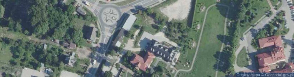 Zdjęcie satelitarne kościół Narodzenia NMP