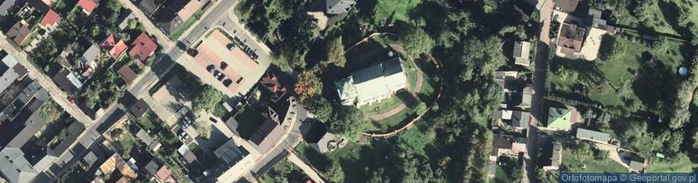 Zdjęcie satelitarne kościół Podwyższenia Krzyża Świętego