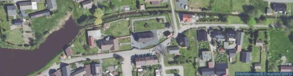 Zdjęcie satelitarne kościół Podwyższenia Krzyża Świętego