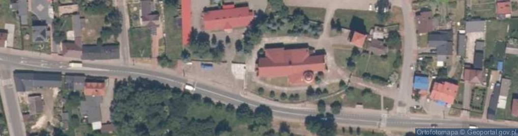Zdjęcie satelitarne kościół Podwyższenia Krzyża