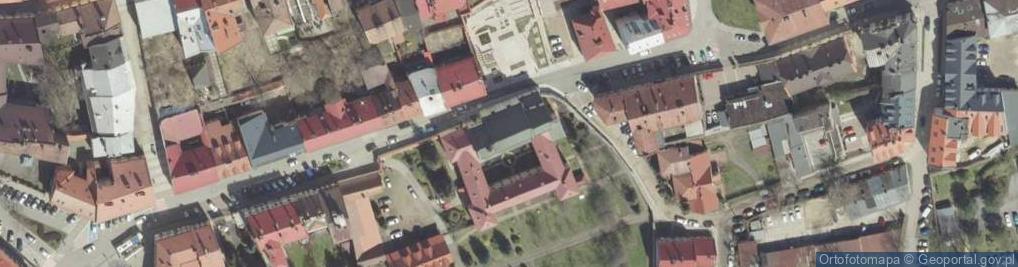 Zdjęcie satelitarne kościół Podwyższenia Krzyża