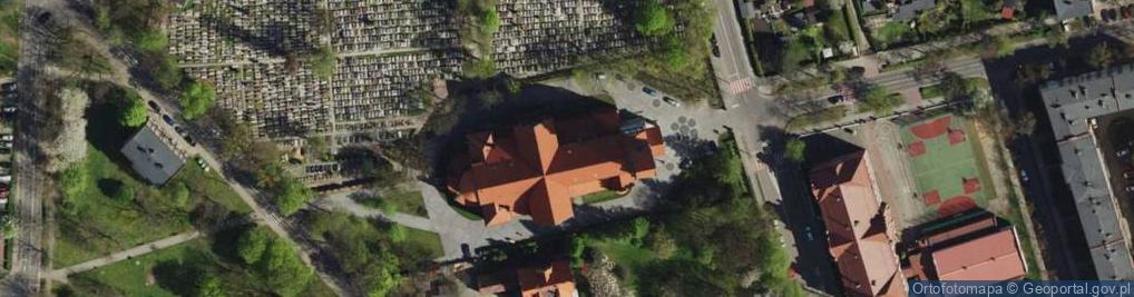 Zdjęcie satelitarne kościół św. Józefa Robotnika