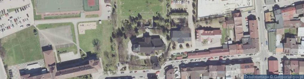 Zdjęcie satelitarne kościół św. Katarzyny