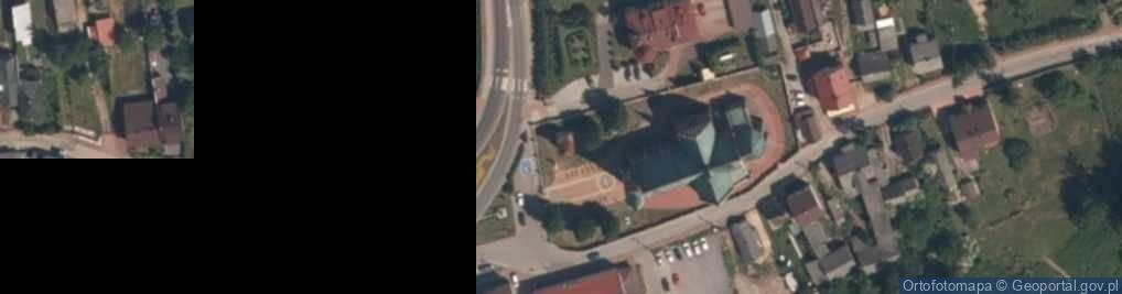 Zdjęcie satelitarne kościół św. Łukasza