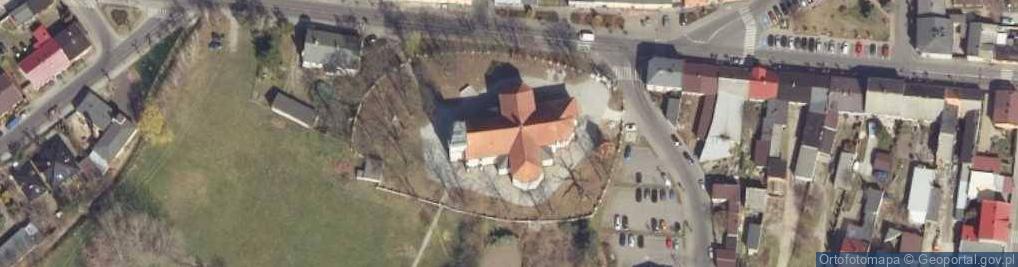 Zdjęcie satelitarne Kościół św Piotra i Pawła