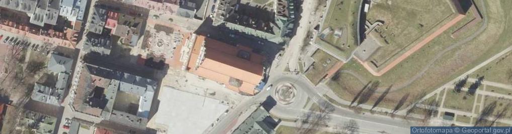 Zdjęcie satelitarne kościół Zwiastowania NMP