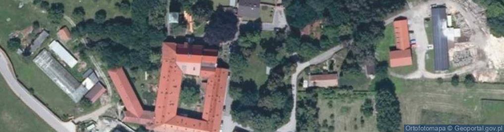 Zdjęcie satelitarne Opactwo Kościół p.w. Najświętszej Maryi Panny i św. Wojciecha