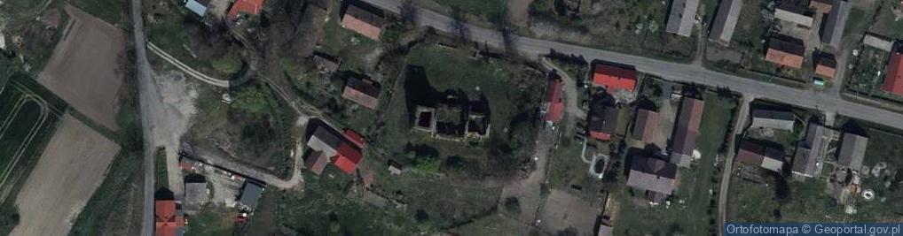 Zdjęcie satelitarne Ruiny kościoła św. Jakuba