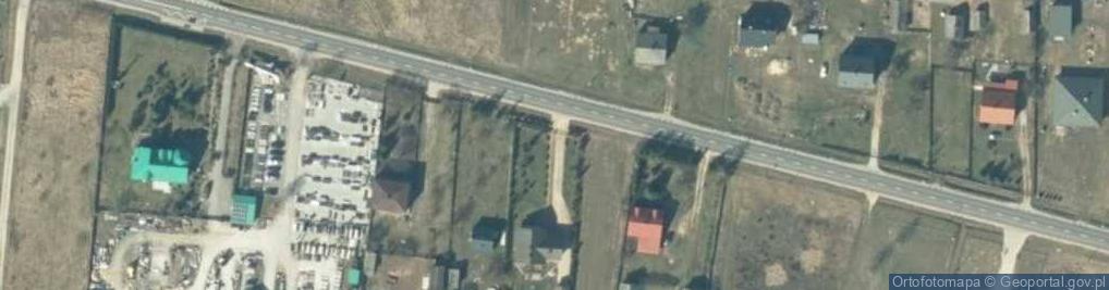 Zdjęcie satelitarne Zabytkowy sprzęt wojskowy