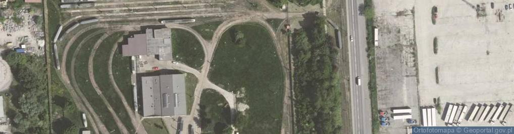 Zdjęcie satelitarne Zajezdnia MPK Kraków Nowa Huta