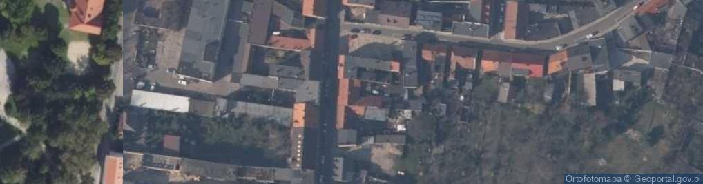 Zdjęcie satelitarne 1.Zakład Pogrzebowy Arka Zofia Golińska 2.Kwiaciarnia Zofia Golińska