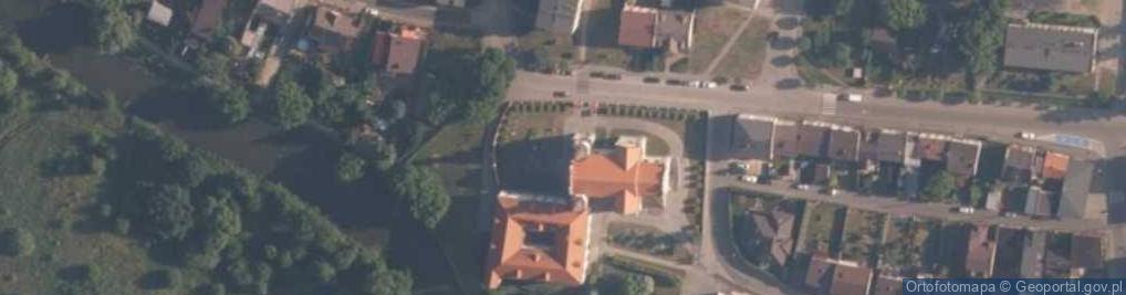 Zdjęcie satelitarne Diecezjalne Sanktuarium Miłosiernego Jezusa Pięciorańskiego.