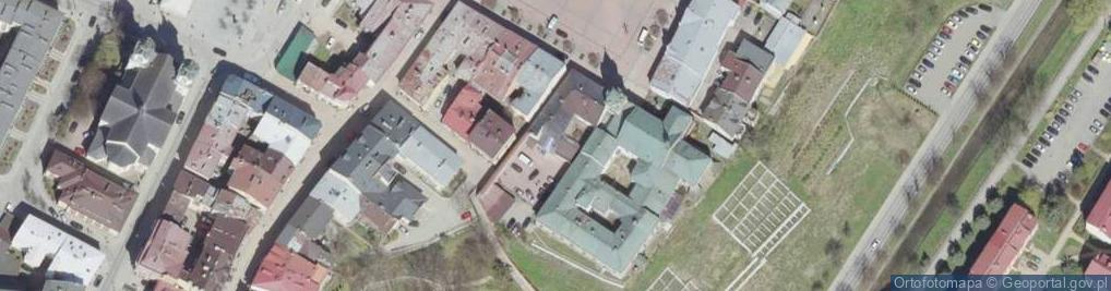 Zdjęcie satelitarne Kościół i klasztor OO. Franciszkanów w Sanoku