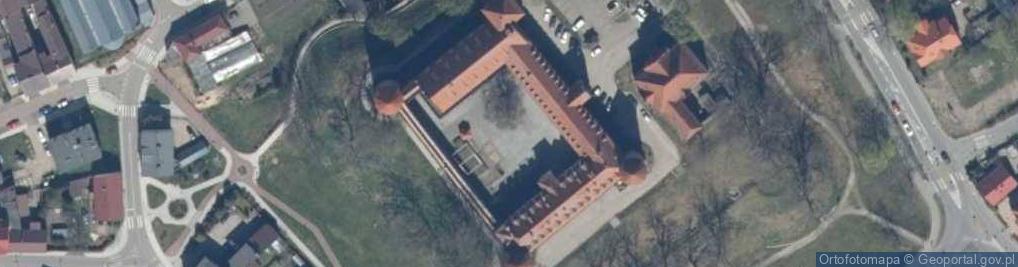 Zdjęcie satelitarne Gotycki zamek krzyżacki