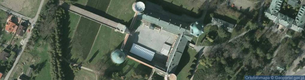 Zdjęcie satelitarne Zamek Krasickich w Krasiczynie