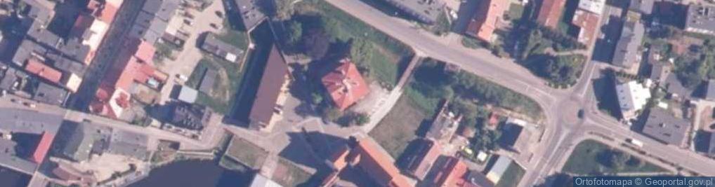Zdjęcie satelitarne zamek Książąt Pomorskich