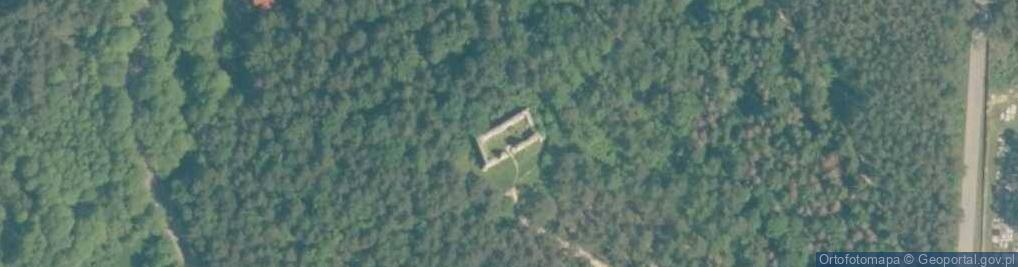 Zdjęcie satelitarne Zamek w Bydlinie