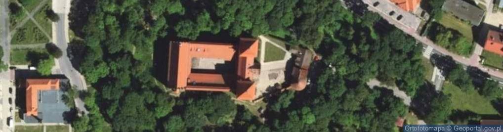 Zdjęcie satelitarne Zamek w Nidzicy na Mazurach