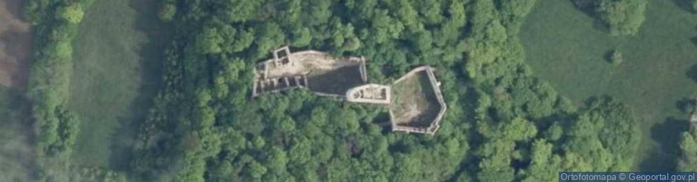 Zdjęcie satelitarne Zamek