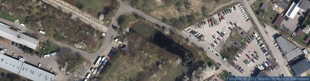Zdjęcie satelitarne Fort Okęcie