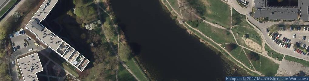 Zdjęcie satelitarne jez. Gocławskie