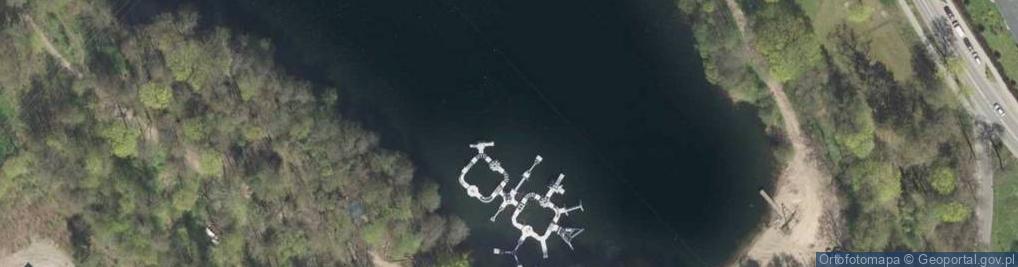Zdjęcie satelitarne jez. Popówka Mała