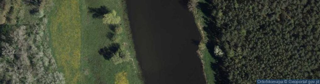 Zdjęcie satelitarne jez. Wielka Łacha