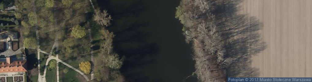 Zdjęcie satelitarne jez. Wilanowskie