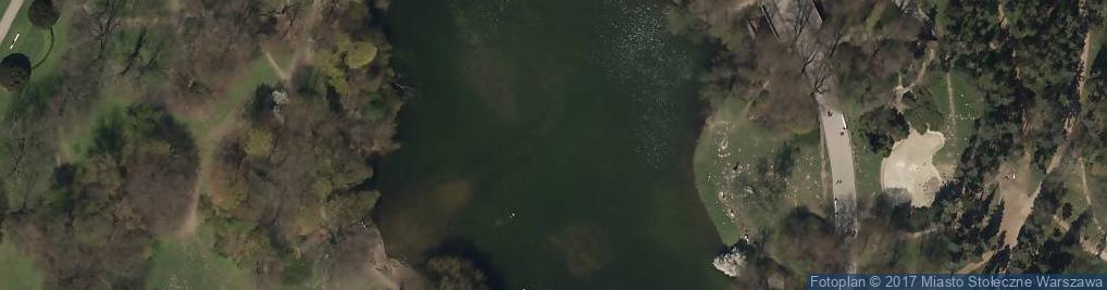 Zdjęcie satelitarne stawy Kacze