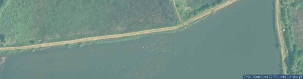 Zdjęcie satelitarne stawy Tomickie