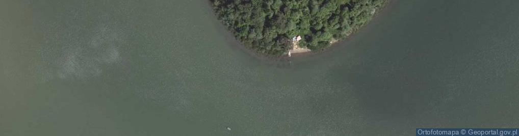 Zdjęcie satelitarne zal. Łokieć (Jezioro Solińskie)