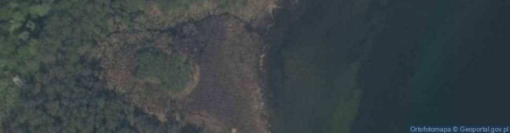 Zdjęcie satelitarne zat. Kosczielny Berg (jez. Mamry)