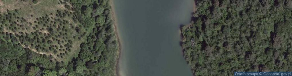 Zdjęcie satelitarne zatoka Zimna (Jezioro Solińskie)