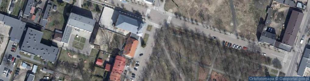 Zdjęcie satelitarne 0912 Kościół pw św St Kostki Aleksandrów Łódzki EZG