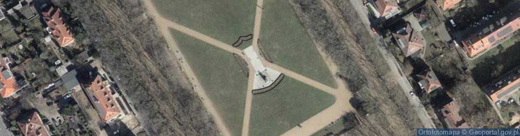 Zdjęcie satelitarne 0912 Pomnik Papieża Jana Pawła II Iluminacja Szczecin SZN