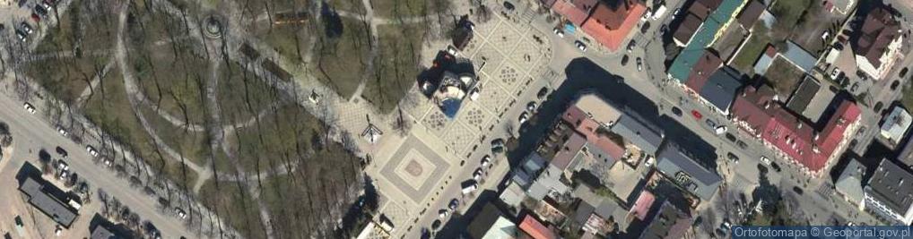 Zdjęcie satelitarne Augustów rynek kamienica 18.07.2009 p