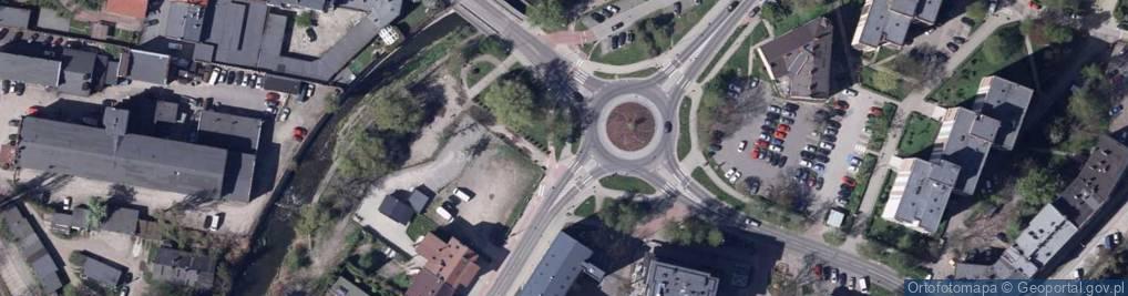 Zdjęcie satelitarne Bielsko-Biała, intersection of Dmowski, Kierowa, Sempołowska and Kołłątaj Str
