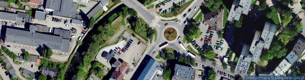 Zdjęcie satelitarne Bielsko-Biała, intersection of Dmowski, Kierowa, Sempołowska and Kołłątaj Str