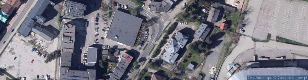 Zdjęcie satelitarne Bielsko-Biała, kamienica i blok