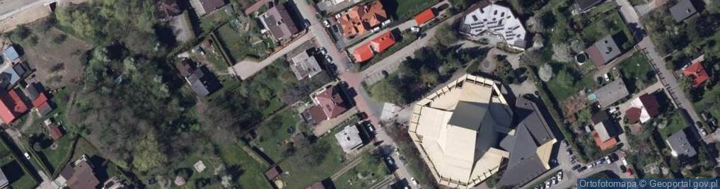 Zdjęcie satelitarne Bielsko-Biała, kościół Kolbego