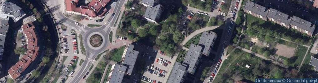 Zdjęcie satelitarne Bielsko-Biała, os. Śródmiejskie
