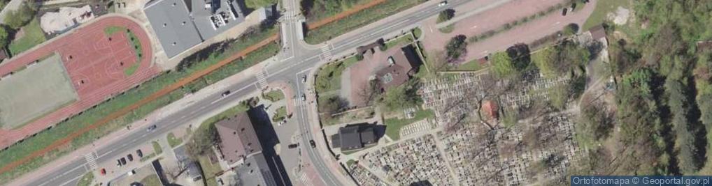 Zdjęcie satelitarne Bieruń - Kościół św. Walentego
